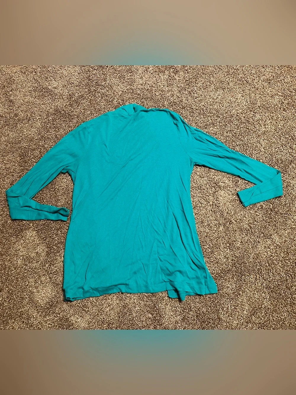 J. Crew Green Open-Front Draped Cardigan size XL